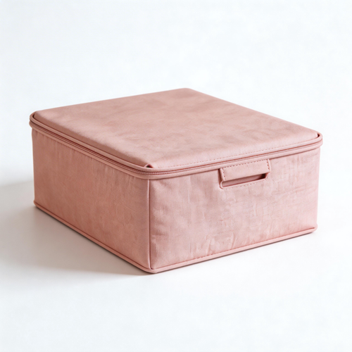 Functional & Chic | Fabric Material | Stylish Home Organization | Perfect Gift for Minimalists | Soft Pink Design