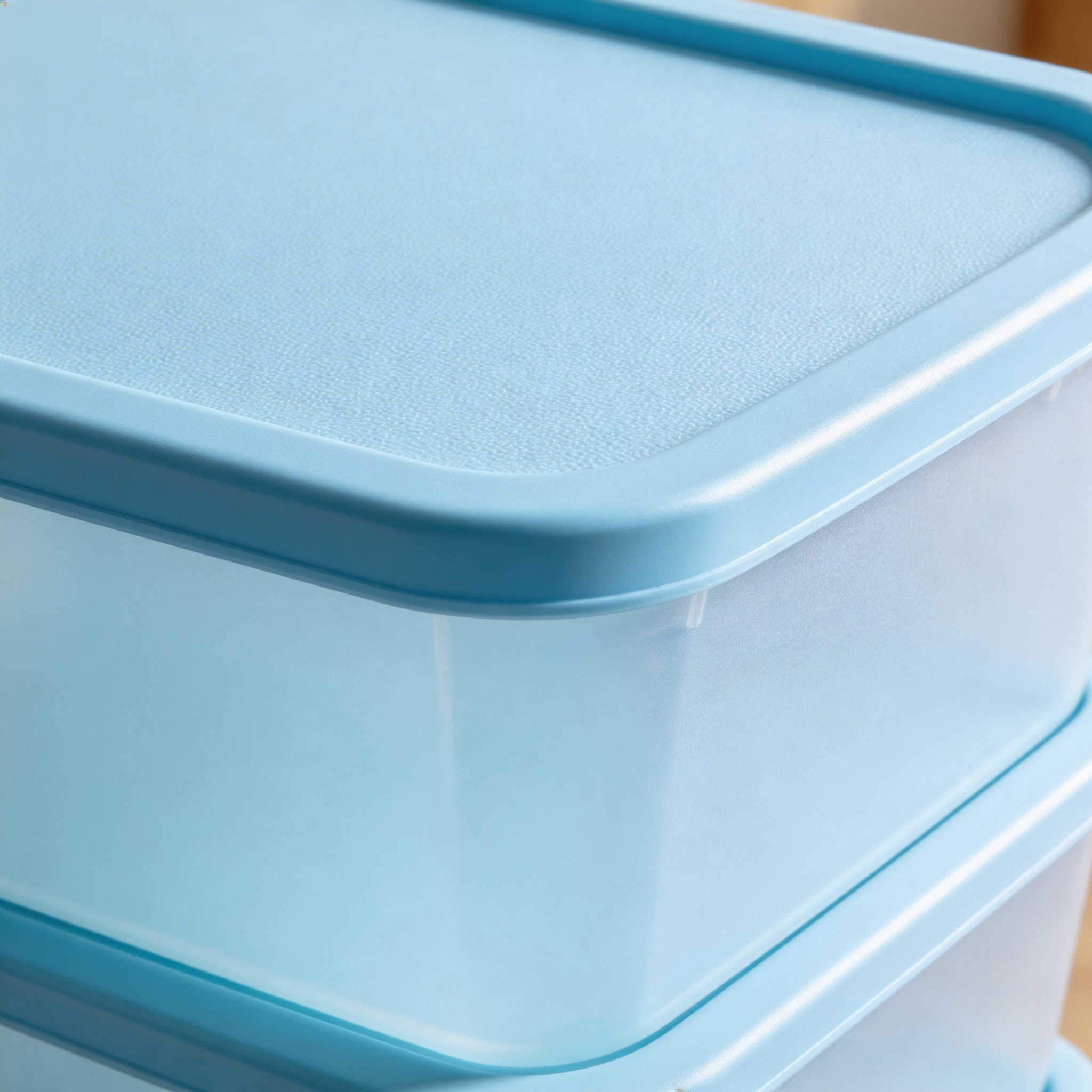 Functional & Stylish | Plastic Material | Compact Home Storage | Ideal Gift for Organizing Enthusiasts | Soft Blue Design