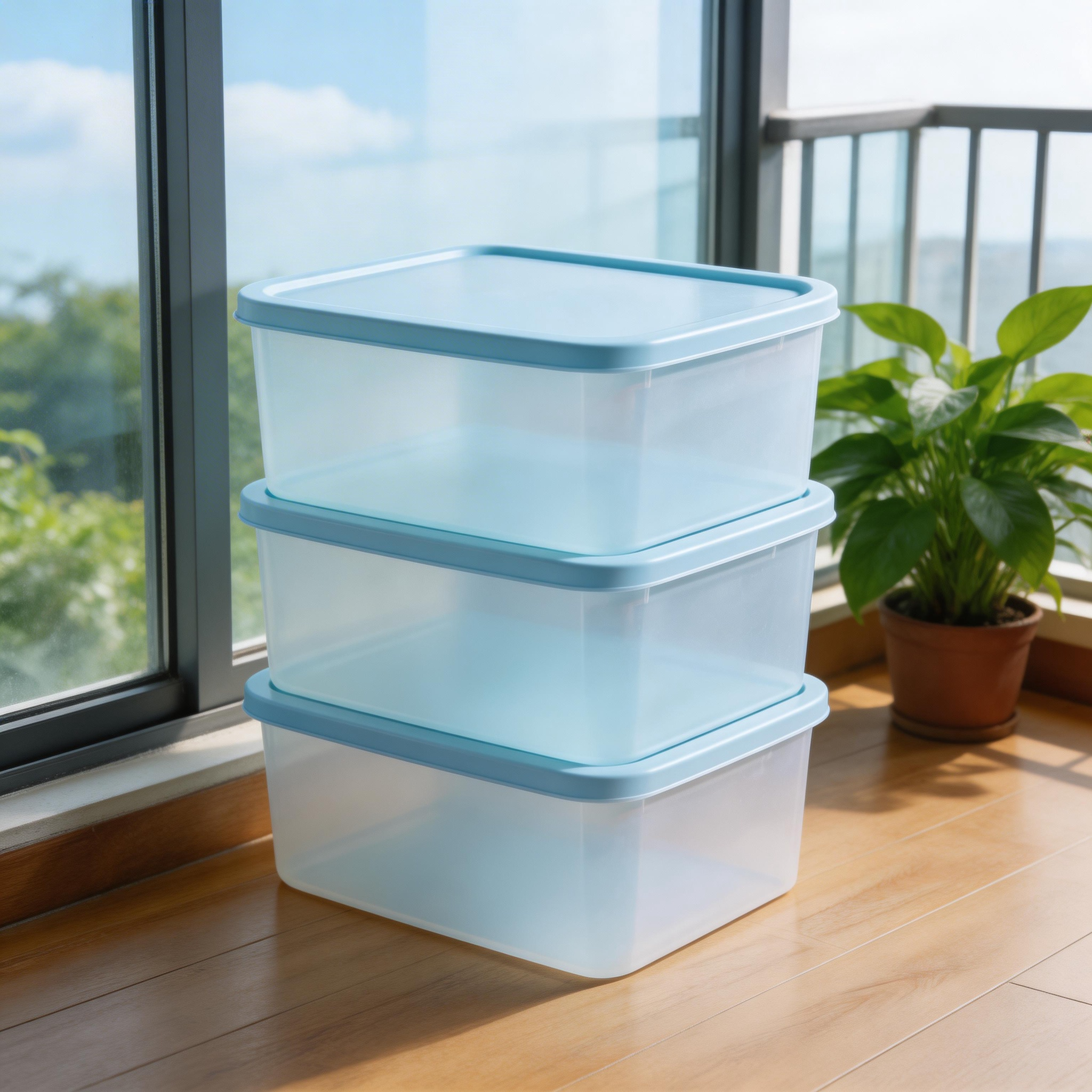 Functional & Stylish | Plastic Material | Compact Home Storage | Ideal Gift for Organizing Enthusiasts | Soft Blue Design