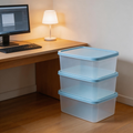 Functional & Stylish | Plastic Material | Compact Home Storage | Ideal Gift for Organizing Enthusiasts | Soft Blue Design