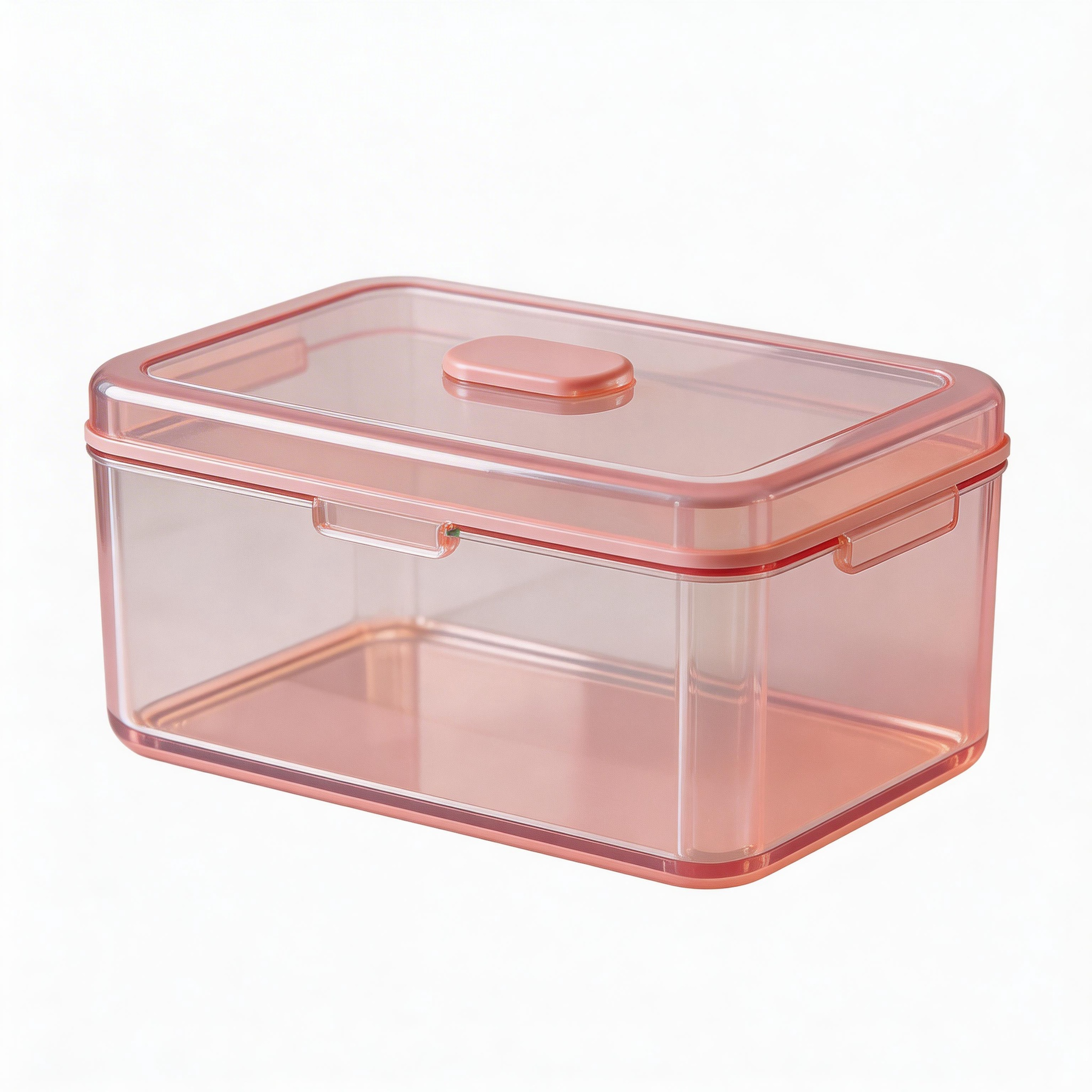 Sleek & Transparent | Premium Plastic | Modern Desk Organizer | Perfect Gift for Neat Freaks | Elegant Pink Design