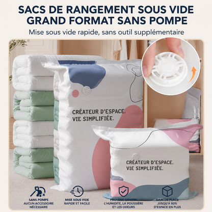 📦 Large-Capacity Vacuum Bags – No Pump Needed! 🎇