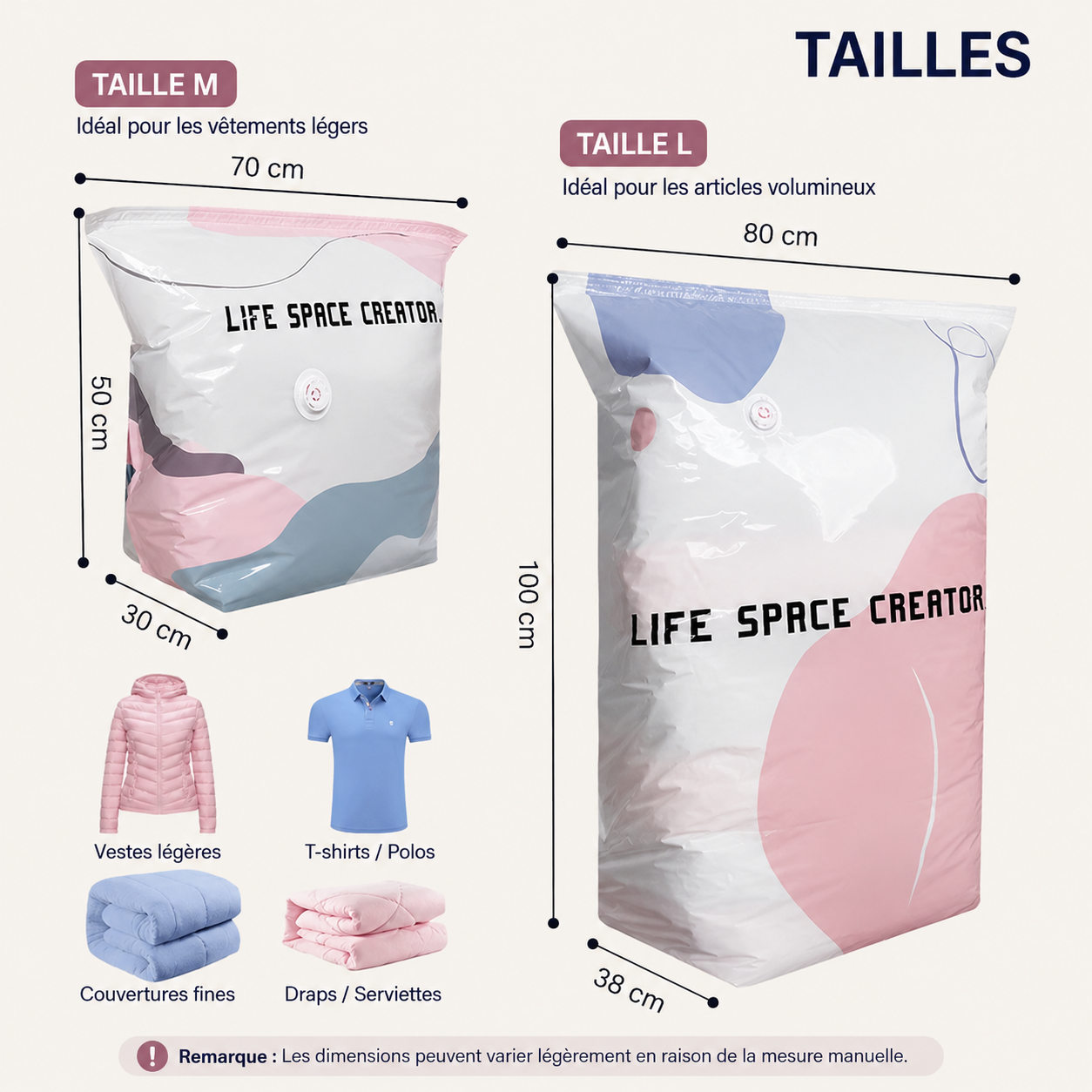📦 Large-Capacity Vacuum Bags – No Pump Needed! 🎇