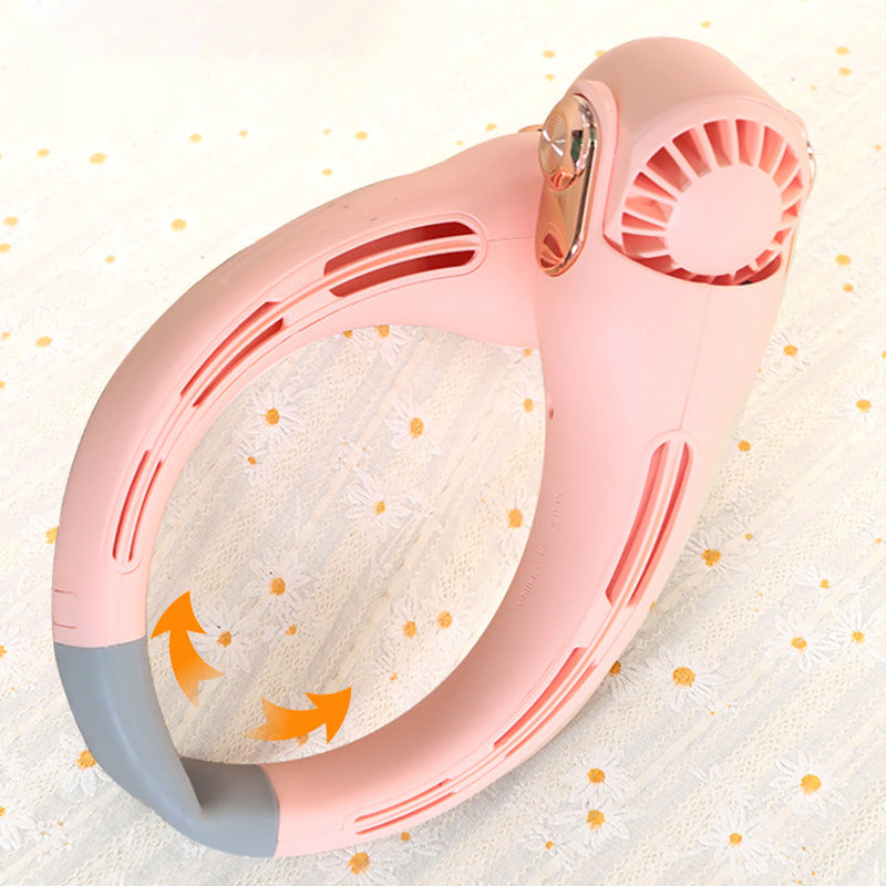 🥳2026 HOT SALE🥳💞50K+ SOLD!🍃💨 50% OFF! Neck Air Conditioner Fan – Ultra‑quiet, 360° rotating, 3 speeds. Hands‑free cooling, long battery. 🌬️😎🌬️