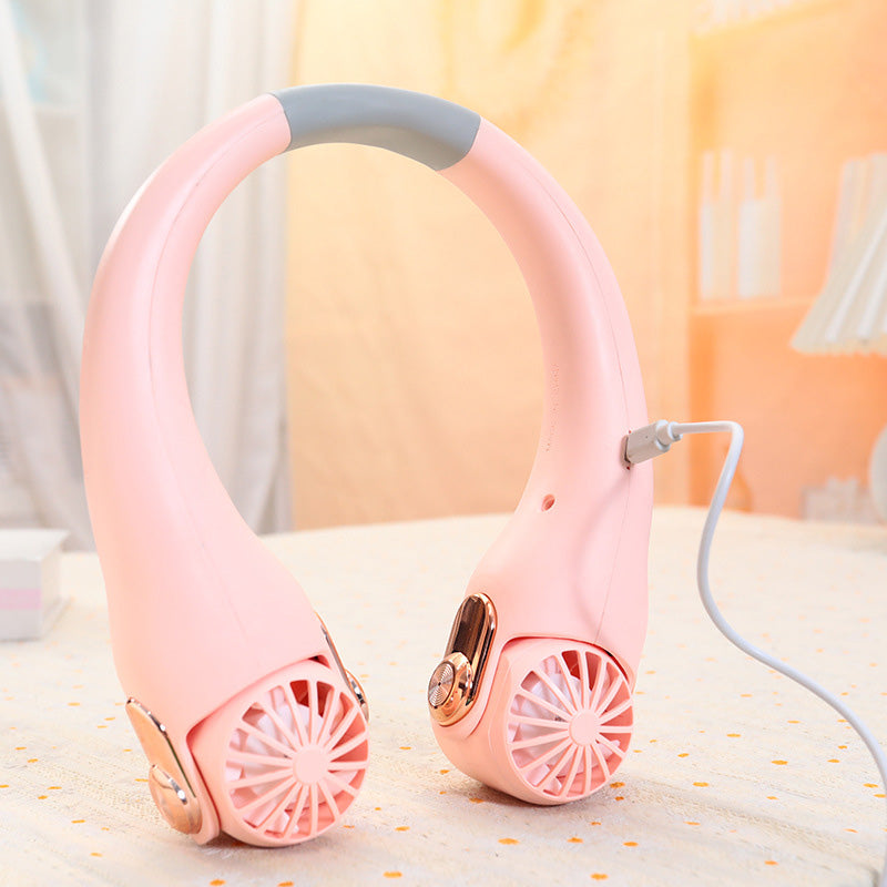 🥳2026 HOT SALE🥳💞50K+ SOLD!🍃💨 50% OFF! Neck Air Conditioner Fan – Ultra‑quiet, 360° rotating, 3 speeds. Hands‑free cooling, long battery. 🌬️😎🌬️