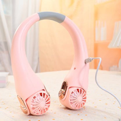 🥳2026 HOT SALE🥳💞50K+ SOLD!🍃💨 50% OFF! Neck Air Conditioner Fan – Ultra‑quiet, 360° rotating, 3 speeds. Hands‑free cooling, long battery. 🌬️😎🌬️