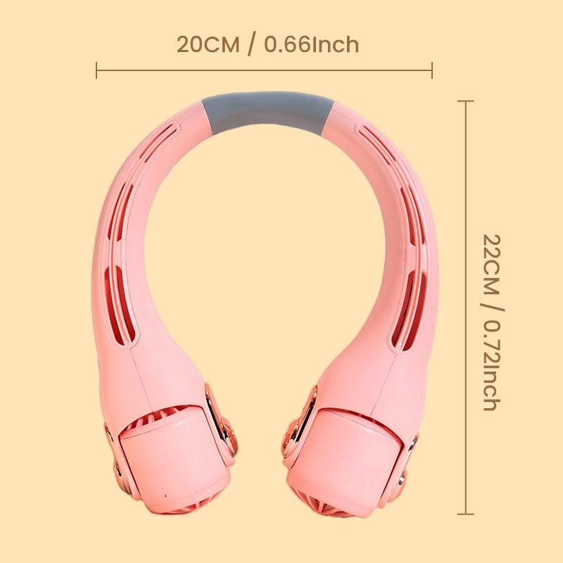 🥳2026 HOT SALE🥳💞50K+ SOLD!🍃💨 50% OFF! Neck Air Conditioner Fan – Ultra‑quiet, 360° rotating, 3 speeds. Hands‑free cooling, long battery. 🌬️😎🌬️