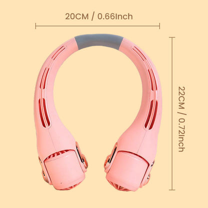 🥳2026 HOT SALE🥳💞50K+ SOLD!🍃💨 50% OFF! Neck Air Conditioner Fan – Ultra‑quiet, 360° rotating, 3 speeds. Hands‑free cooling, long battery. 🌬️😎🌬️