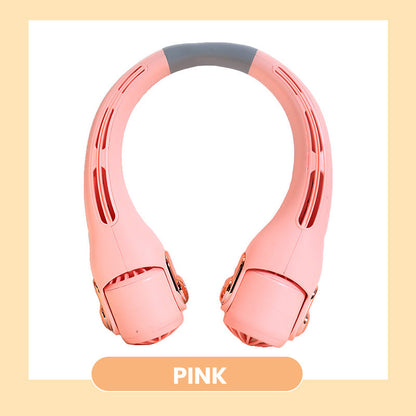 🥳2026 HOT SALE🥳💞50K+ SOLD!🍃💨 50% OFF! Neck Air Conditioner Fan – Ultra‑quiet, 360° rotating, 3 speeds. Hands‑free cooling, long battery. 🌬️😎🌬️
